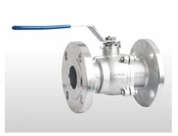 2 Piece Design 2 way Floating Ball Valve Flanged 150# 300# 600#