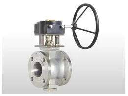 Gear & Hand Lever V Notch Floating Ball Valve