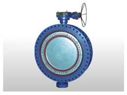 Gear Operated MS Fabricated Double Flange Butterfly Valve