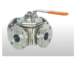 Hand Lever & Gear 3 way 4 way 5 way Ball Valve