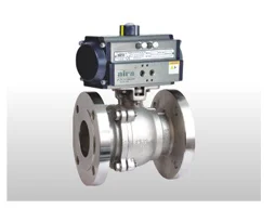 Pneumatic Actuator 2 Piece Ball Valve Flanged End