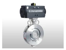 Pneumatic Actuator Double Eccentric Off – Set Disc Wafer type Butterfly Valve