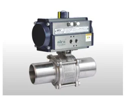 Pneumatic Actuator Operated Butt Weld Ball Valve