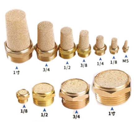 Pneumatic Brass Breather / Silencer