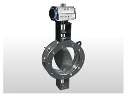 Pneumatic Rotary Actuator Double Flange Fabricated Damper Valve