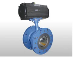 Pneumatic Rotary Actuator Operated Flush Bottom Ball Valve