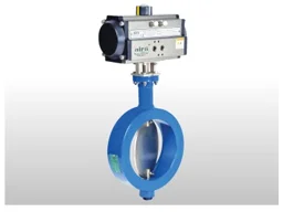 Pneumatic Rotary Actuator Wafer type Damper Valve