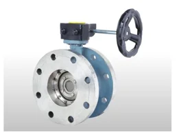 Hand Lever / Worm Gear Operated Double Eccentric Design off Set Disc Double Flange Butterfly Valve 150 Class
