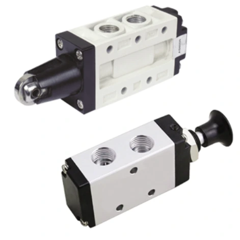 Roller lever & push pull valve spring return / detent