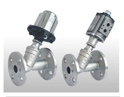 2 /2 Way Pneumatic Single & Double Acting Angle Type On/Off Control Valve