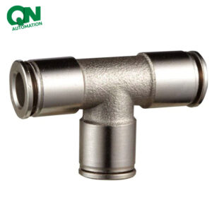 Brass Push-In Fitting Equal Connector Tee Type