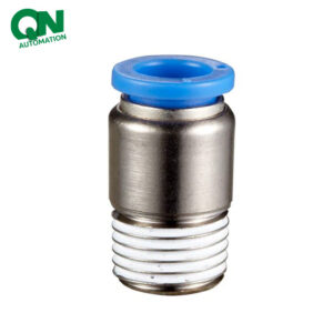 Pneumatic Hose Fitting Plastic Push In Round Male POC Fitting