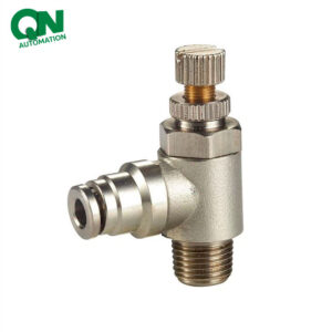 Push In Speed Air Flow Control Valve Pneumatic Air Speed Controller