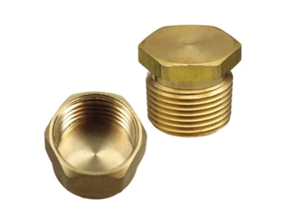 brass end cap & plug 1