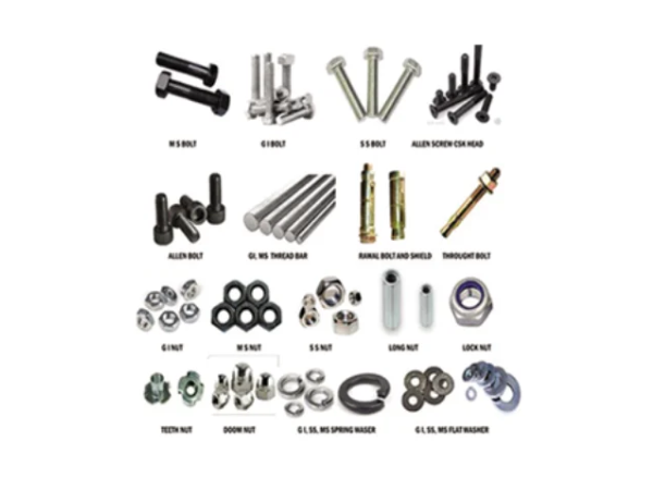 allen key bolts , spring washers , lock nuts and ancher bolts 1