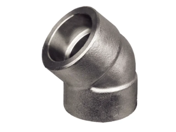MS socket weld elbow 45°