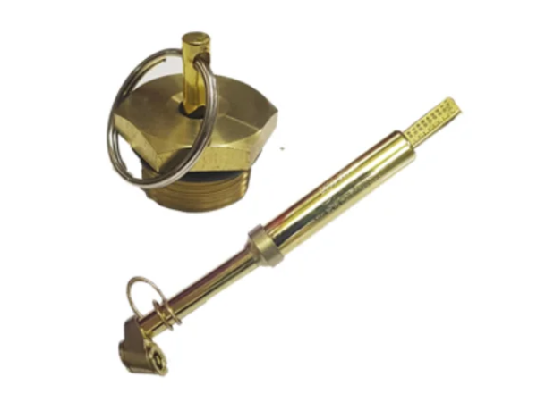 Air drain valve & tire inflator nozzle