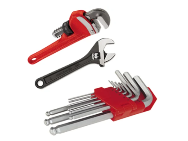 adjustable wrench & allen key set