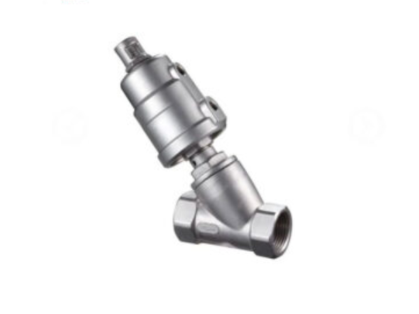 Pneumatic Industrial Stainless Steel Single Acting Angle Seat Valve