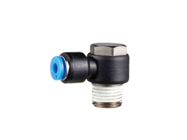 Pneumatic Plastic Connector Universal Elbow Male Thread