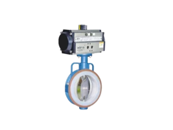 Pneumatic Rotary Actuator “PTFE SLEEVE” With Mirror Finish Disc Butterfly Valve