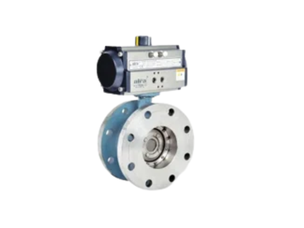 Pneumatic Actuator Double Eccentric Off - Set Double Flange Butterfly Valve 300# & 600#