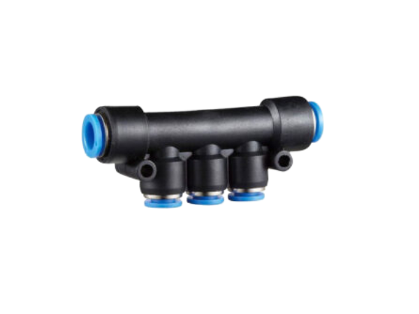 Multiple Tee Tube Connector Plastic Fittings