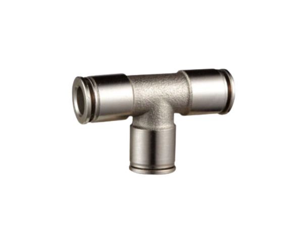 Brass Push-In Fitting Equal Connector Tee Type