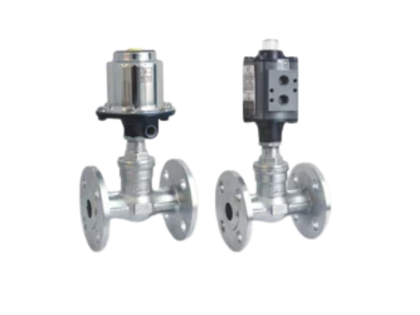 2 /2 Way Pneumatic Single & Double Acting Globe Type On / Off Valve (N/O & N/C)