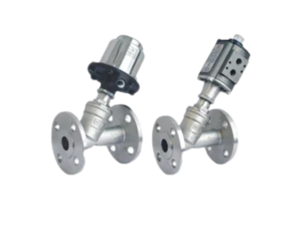 2 /2 Way Pneumatic Single & Double Acting Angle Type On/Off Control Valve
