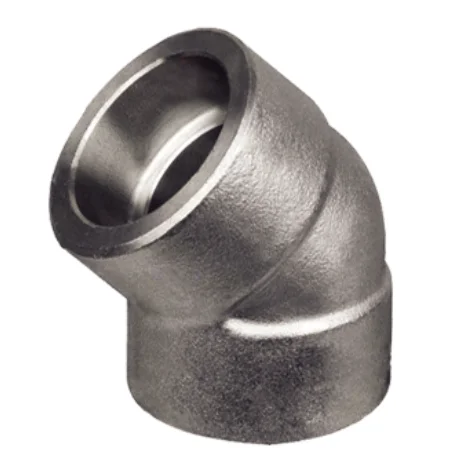MS socket weld elbow 45°
