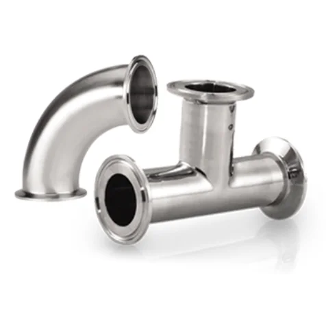 Sanitary Tri-Clamp Tee & elbows